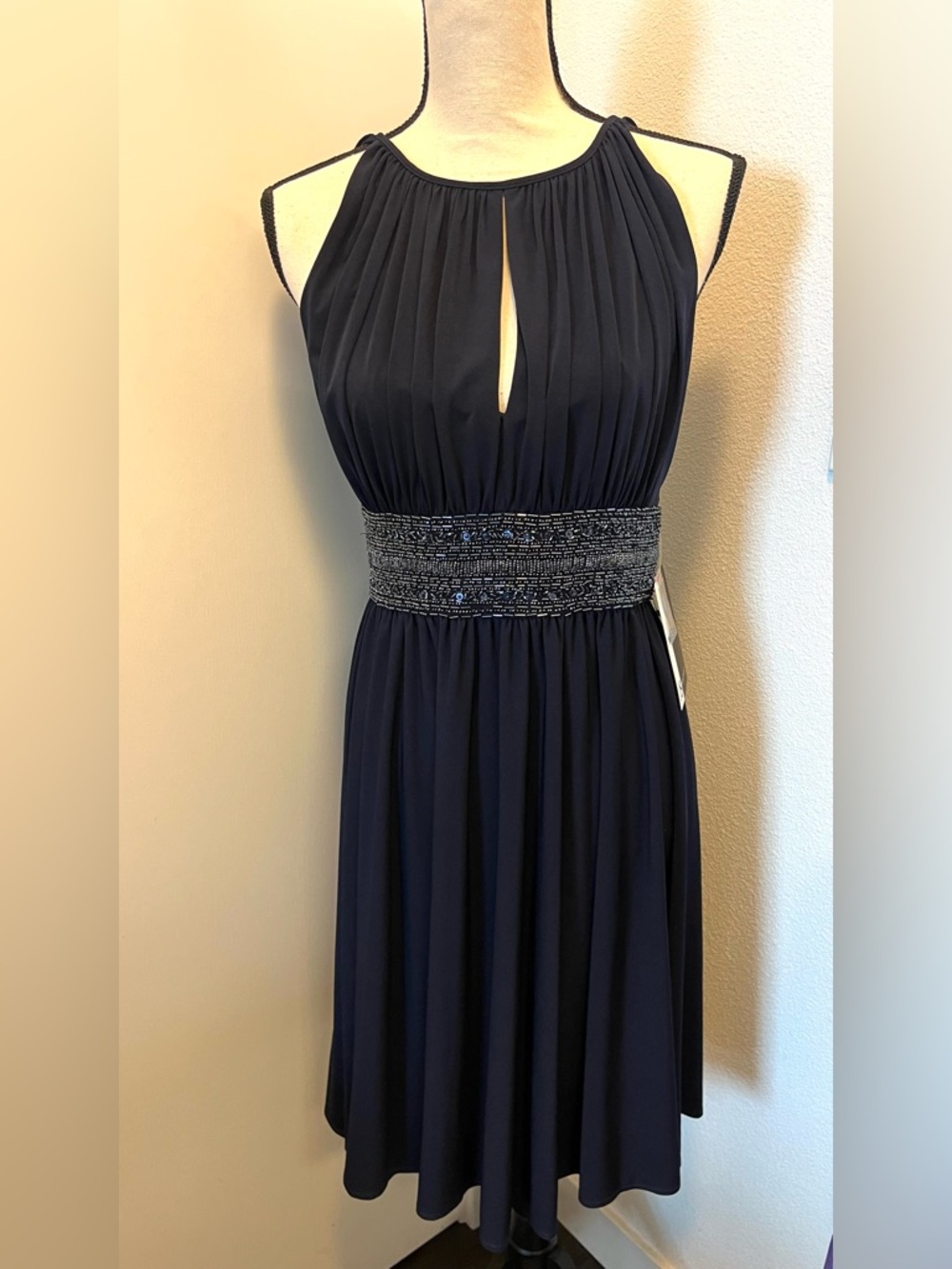 new J.S. Groupe Navy blue party dress size 8